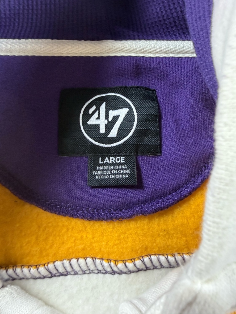 OLD TIME HOCKEY LOS ANGELES KINGS VINTAGE PUCK DROP DUAL HERITAGE PURPLE SIZE L - Picture 9 of 11